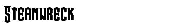 Steamwreck font preview